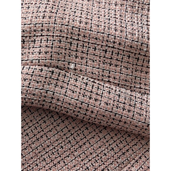 Tahari ASL Beaded Collar Pink Tweed Open Front Blazer Suit Jacket W Sz 14 Prep - Picture 7 of 15